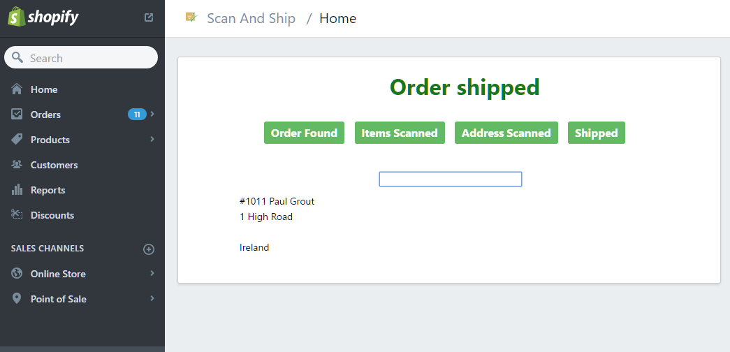Order Shipped